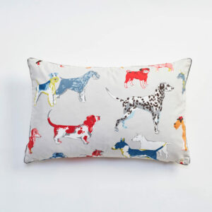 Doggy Love with Black & White Micro Piping 60x40